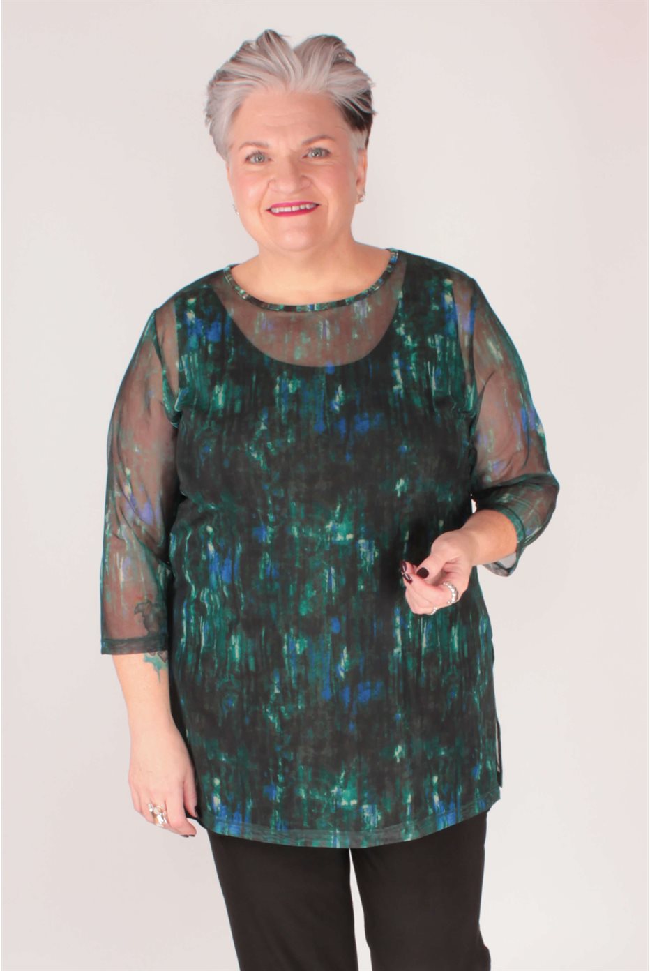 Tunique Nu ideal Mesh Camo Forest Tunique Nu ideal Mesh Camo Forest